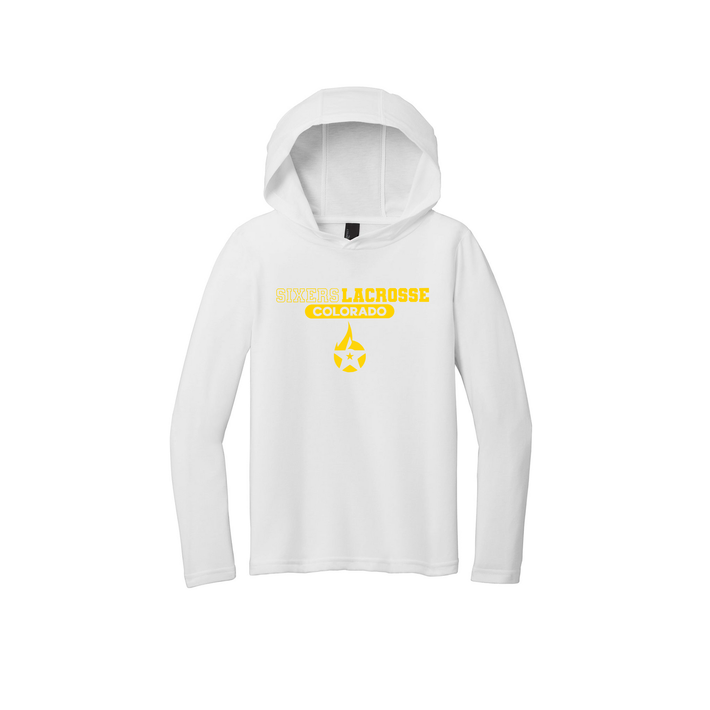 Lightweight Tri-Blend "T-shirt Material" Long Sleeve Hoodie