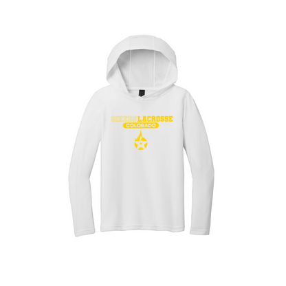 Lightweight Tri-Blend "T-shirt Material" Long Sleeve Hoodie