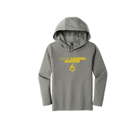 Lightweight Tri-Blend "T-shirt Material" Long Sleeve Hoodie