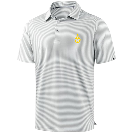 Men's Performance  Golf Shirt  Performance Short Sleeve Striped Polo
